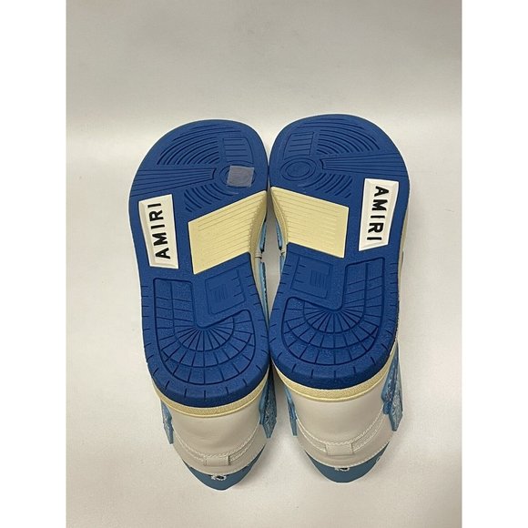 AMIRI Skel Top High Bandana Sneakers Blue White Men’s - Picture 7 of 7